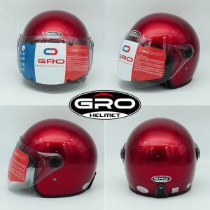 Mũ bảo hiểm 3/4 Gro chính hãng  nón bảo hiểm nam nữ nhiều màu trẻ trung chịu va đập tốt khóa kim loại kính dài che chống tia uv mũ bảo hiểm Half Face