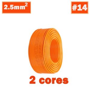 100M Outdoor Heavy Duty Cord #10 #12 #14 Round 2 Core Power Cable Household Sheathed Fireproof Wire