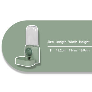 Wall Mounted Pet Waterer Food Grade Material Transparent Bottle Threaded Buckle Siphon Refill Multi Use