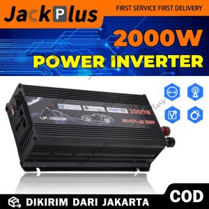Power Inverter Pure Sine Wave DC 12V To AC 220V 2000W Portable Mobil Car Electronic Listrik Rumah Gelombang