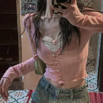 Tシャツ・カットソー ^LEATHERY^ VINTAGE SLIM CROP TOP WASHED PINK LRTS4201WPK 02-20-