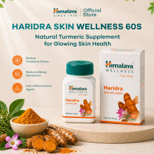 Himalaya Haridra Skin Wellness 60s | Natural Turmeric Supplement for Skin Allergies and Skin Infections