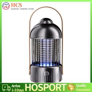 【HCS】Portable Mosquito Killer Lamp Electronic Mosquito Trap Lamp Multifunctional Mosquito Catcher 4 Modes for Outdoor Camping