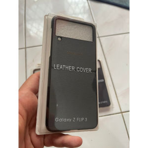 LEATHER SINTETIS HARD CASE SAMSUNG GALAXY Z FLIP 6 FLIP 5 FLIP 4 FLIP 3 5G PREMIUM CASING WITH LOGO