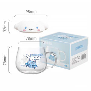 Mug Cinnamoroll Kaca 400ml Original Sanrio Cangkir Gelas Teh Kopi Susu