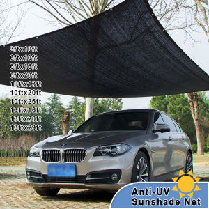 Preferred Thick 4mx5m Sun Shade Net Outdoor Anti-UV Garden Sun Protection Greenhouse Cover Shading Net Windproof Black