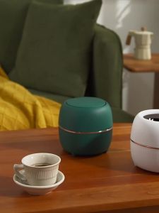 แฟชั่นสก์ท็อปถังขยะสามารถสร้างสรรค์หรูหราถังขยะครัวเรือนมินิข้างเตียงถังขยะโต๊ะน้ำชาถังขยะขนาดเล็ก