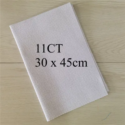 11CT / 14CT Aida Cloth Plain Cross Stitch Fabric | Embroidery Fabric | White Cloth | Kain Silang Pangkah
