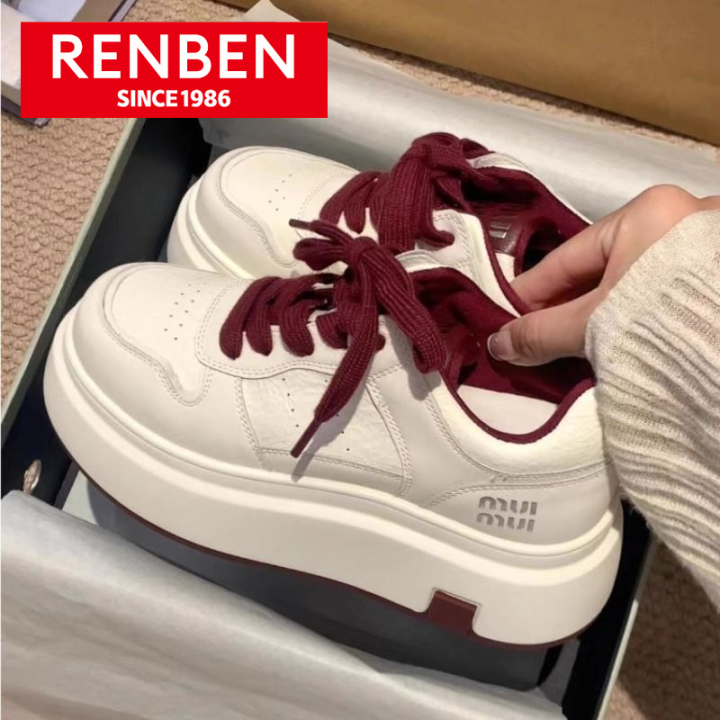RENBEN Sneakers platform casual shoes little white shoes women's