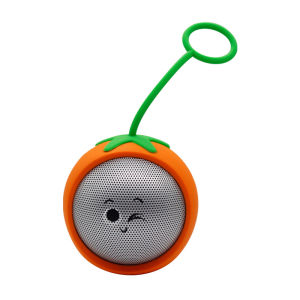 JYK05 round BOOM bluetooth speaker anti-drop silicone mini portable small speaker wireless card creative gifts Childrens Cartoon Doll