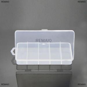 [COD] REMAI0 5 Compartments Fishing Tackle Box Storage Case Fly Fishing Lure Spoon Hook Bait Case Boxes Fishing Accessories Tools