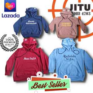 SWEATER HOODIE MATA ANAK LAKI LAKI PEREMPUAN GRATIS BORDIR NAMA ANAK