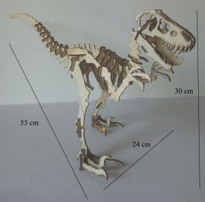 Đồ Chơi Lắp Ráp Mô Hình 3D Bằng Gỗ Khủng Long Bạo Chúa Loại Lớn