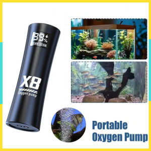 Oxygen Pump for Outdoor Fishing/Aquarium Portable Aerator Dual-Motor USB Air Pump