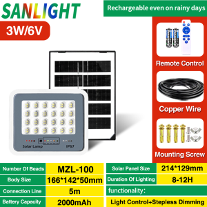 Solar lights MZL Outdoor Lighting Waterproof LED Solar Garden Light with Remote Control and Light Control