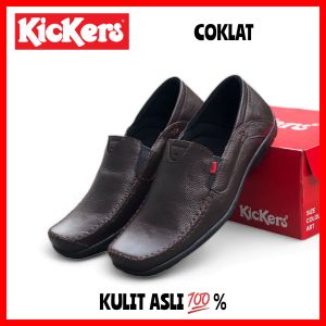 SEPATU KERJA PANTOPEL PRIA KULIT ASLl KICKERS / SEPATU PANTOFEL FORMAL WEDDING PERNIKAHAN DAN CASUAL COWOK TERBARU / SEPATU KANTOR LAKI-LAKI BISNISMAN PROMO / SEPATU SLIP ON DI JAMIN KULIT TERLARIS