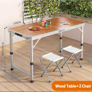 【Local Delivery】Folding Camping Table Barbecue Picnic Outdoor Portable High Strength Aluminum Alloy Table Portable Multi-Function Ultra-light Mini Picnic Table Picnic Outdoor Furniture