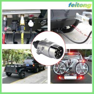 【feitong】🚕🚕【HOT SALE】 12V 7 Pin Trailer cắm ổ cắm đặt hợp kim nhôm cắm Trailer RV cắm ổ cắm xe trailer khớp nối Kết nối EU cắm