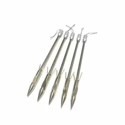 Steel Fish Dart 1144 Steel Slingshot Fishing Dart Metal Fish Arrow Outdoor Fishing Gear With Wire