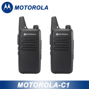 【Free headset】Motorola C1 4PCS Walkie Talkies long range UHF Radio Portable MINI radio 35W High Power USB Charge