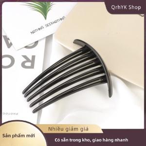 Hàng có sẵn✨ 5 7 Răng Nhựa Tóc Clip Cho Phụ Nữ Cổ Điển Sáng Tạo Mũ Nón Tóc Màu Đen Lược Ma Thuật Tóc Lược Tóc Clip Hàn Quốc Công Cụ Tạo Kiểu