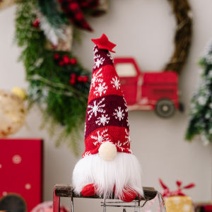 Christmas Glowing Doll Light Up Santa Elf Gnome Pendant Ornament Christmas Tree Decor Home Gift for Children