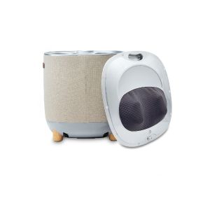 ITSU Mycubo Foot Massager Free iFlex Massage Gun - 2 in 1 Function: Stool and Back to Toe Massager - 5 Massage Modes - Air Pressure Massage - Rolling and Tapping Massage - Soft Massage - Moderate Massage - Deep Massage