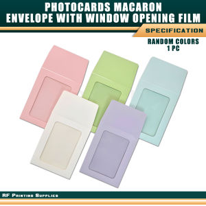 RF Printing - 1PC Macaron Envelope with Window Film Photocard Case (Random)