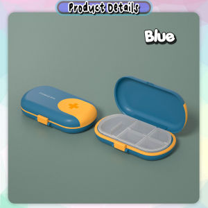 [iRojak] Portable Medicine Cutter Container Tablet Dispenser With Pill Cutter Pill Box 切药器 药盒 Bekas Ubat - TV17