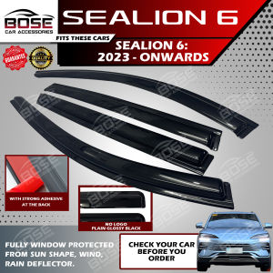 Window Rain GutterDoor Guard Visor for Sealion 5 / 6 2022 Onwards deflectors / Rain Guard / Window Visor / Rain Gutter / High Quality OEM Fit Car Accessories Injection