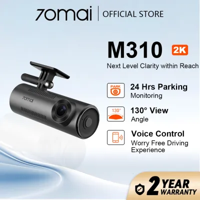 70mai M310 Dash Cam 2K QHD Night Vision Voice& Apps Control Time-Lapse Recording Car Recorder