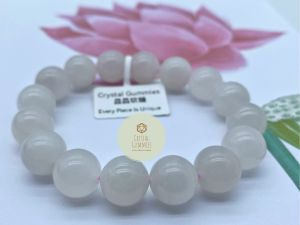 SG LOCAL - Certified Natural Lotus Pink Hetian Jade Bracelet 和田玉藕粉手串