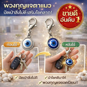 Good Luck Keychain Blue Evil Eye Charm Keyring for Protection and Positive Energy