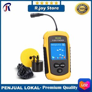 Fish Finder GPS Alat Pelacak Ikan Portable Sensor Sonar Range 100M with LCD Display