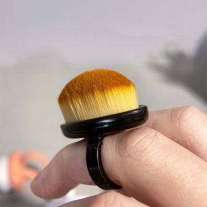 Nghệ Thuật Bàn Chải Bụi Khóa Bàn Chải Gel Bụi Làm Sạch Trang Điểm Hình Vòng Bàn Chải Dụng Cụ Làm Móng Tay 2 pcs