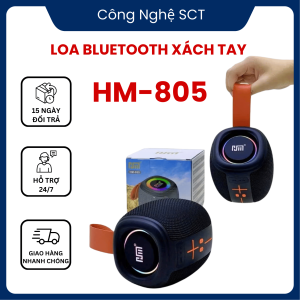 ( BÁN LẺ GIÁ SỈ ) Loa Bluetooth HM 805 – Âm Thanh Lớn  Bass Đập Căng  Nghe Cực Đã - Thiết Kế Nhỏ Mang Theo Mọi Lúc Mọi Nơi