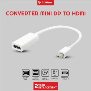 Converter Kabel DP Mini Display to Hdmi 1080p CLIPtec CL-CC MDH