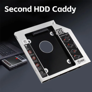 EDEN Second SATA HDD SSD Caddy Bracket Adapter 2.5" HDD SSD 9.5mm Enclosure For Apple Macbook DVD