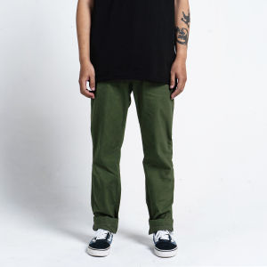 Chino Pants for Men Seluar Chino Lelaki Green Olive Slim Straight Pride N Joy