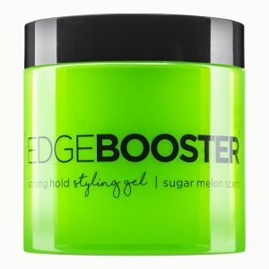 Style Factor EDGE BOOSTER ® Strong Hold Styling Gel -Free Hair Gel with Camellia Sinensis Seed Oil for Curly Wavy & Sleek Styles Frizz Control Long-Lasting and Flexible Hold (16.9oz)