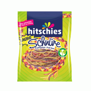 Hitschies Saure Schniure (vegan) ขนาด 125g  BB.12/2026