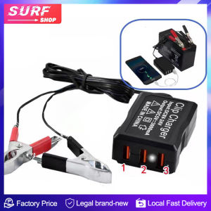 12V-24v DC Battery Clip Charger for Cellphone Tablet Car Motorcycle USB Charging Device Vehicle USB