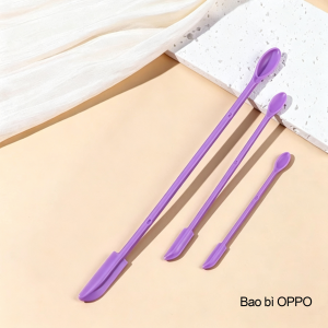 Bộ Dụng Cụ Lấy Mỹ Phẩm – 2 Đầu Đa Năng muỗng silicon mềm muỗng silicone chai kem dưỡng da muỗng cặn chai dụng cụ cạo