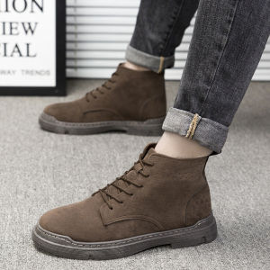 Spring and Autumn New Mens Shoes Dr. Martens Boots Casual Shoes Korean Fashion Shoes Students Sports High-Top Breathable Cross-Border Foreign Trade Generation Hair ☺1130