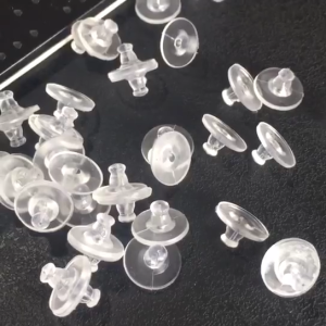 100 Pack Silicone Earring Stoppers Plugs Clear Earrings Back Secure Ear Studs Closures for Heavy Earrings for DIY Lovers