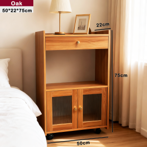 HOGO Kitchen Sideboard Tableware Organizer Locker Small Family Modern Living Room Tea Storage Cabinet Table with Drawer