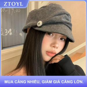 【ZTOYL】 Mũ beret đám mây văn học phong cách retro cho nữ mũ họa sĩ thanh lịch nhỏ gọn tôn dáng mặt đa năng thường ngày đi du lịch màu trơn thích hợp mùa thu đông