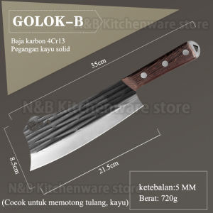 Pisau Berkebun Pisau Pemotong Kayu Bilah Baja Premium yang Ekonomis