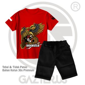 Setelan Baju Distro Celana Chino Pendek Anak Laki-Laki Perempuan Bahan Katun 30s Premium