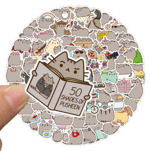 Stiker Kartun pusheen Sticker WaterProof Premium isi 13 pcs